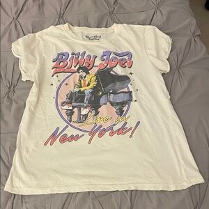 Billy Joel 'Live in New York'' Cream Graphic Tee by recycled karma